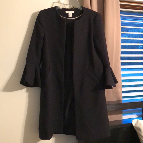 bell sleeve blazer dress